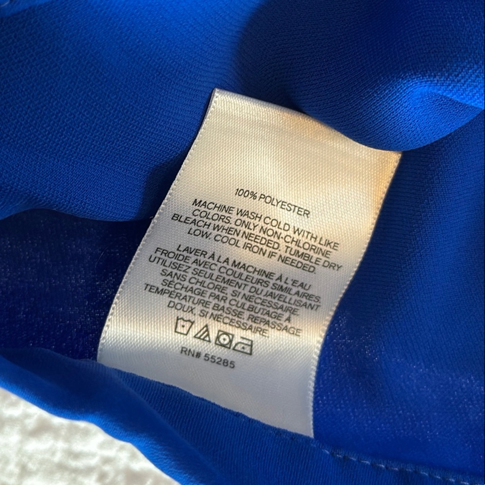 Express Blue Ruffled Wrap Skirt - Picture 3 of 8